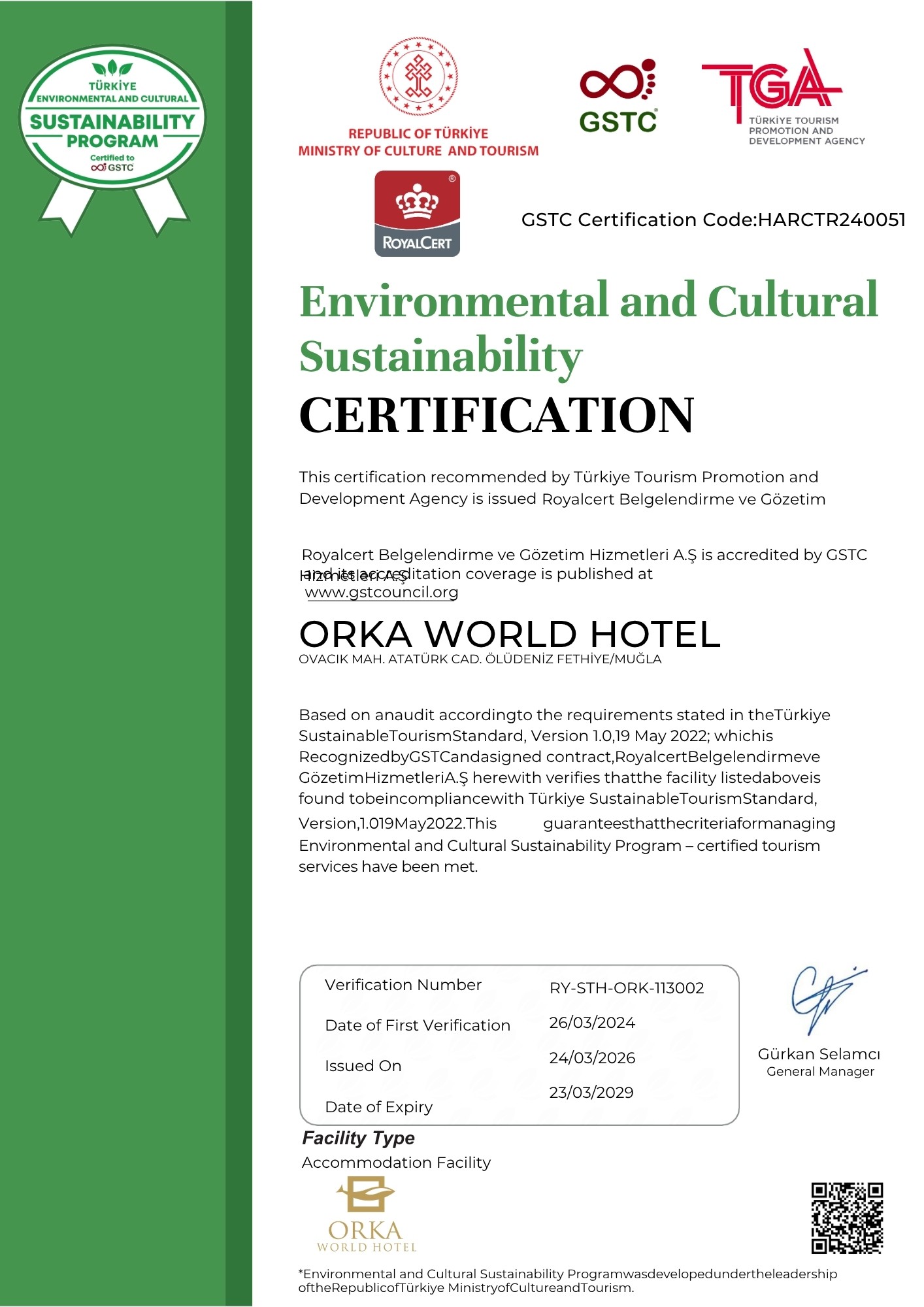 Our Certificates